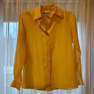 Alfani Women's Beige Button-Down Shirt